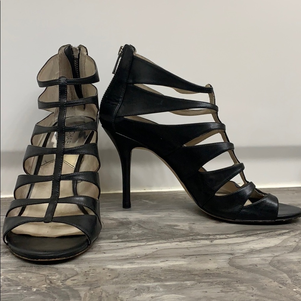 Michael Kors Strappy Heels w/ Silver Zip